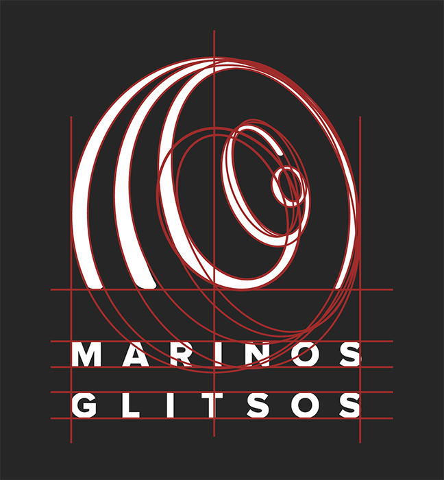 Finished logo showing measurement lines